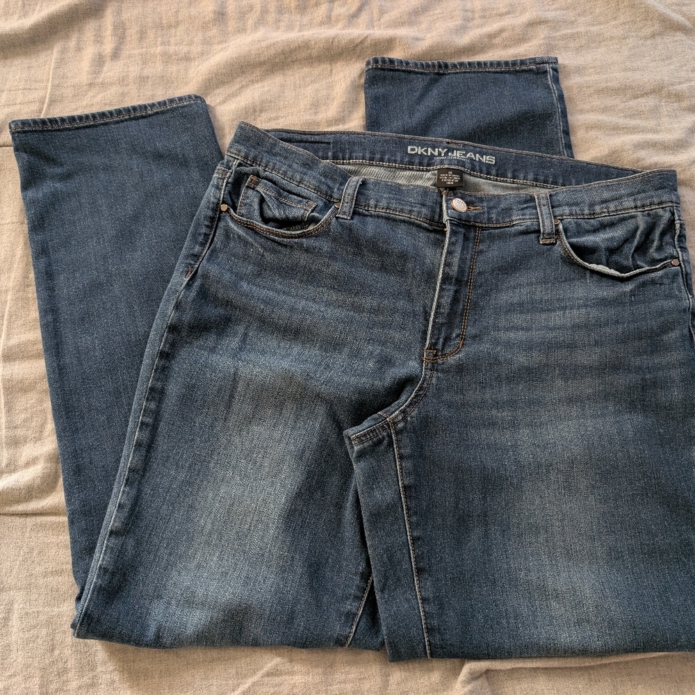DKNY Dark‎ Blue soho Straight Denim Jeans